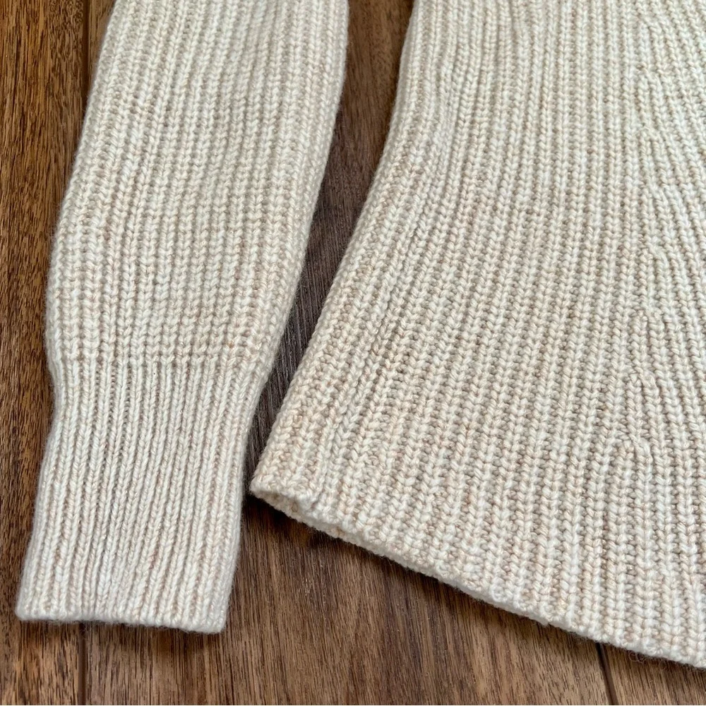 NWOT Athleta Sierra Crew Beige Wool Blend Pullover Sweater - Picture 9 of 16